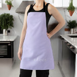 Tablier Lavande Violet Moderne Écriture Féminine Monogramm<br><div class="desc">TabLIER Monogramme Nom Lavande Violet. C'est le cadeau parfait pour un anniversaire sweet 16,  un mariage,  une douche de mariée,  un anniversaire de mariage,  une baby shower ou une soirée d'enterrement de vie de jeune fille pour quelqu'un qui aime le luxe glamour et les styles chics.</div>