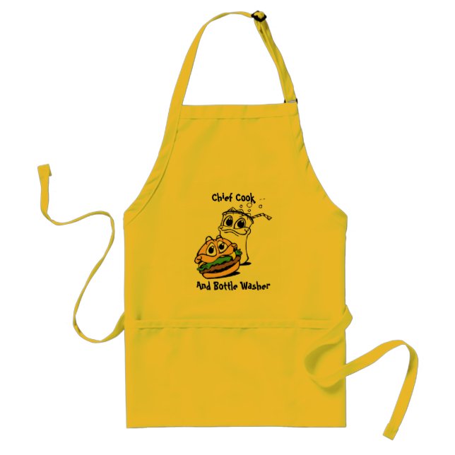 Tablier Lave-bouteilles en chef de cuisinier et (Devant)