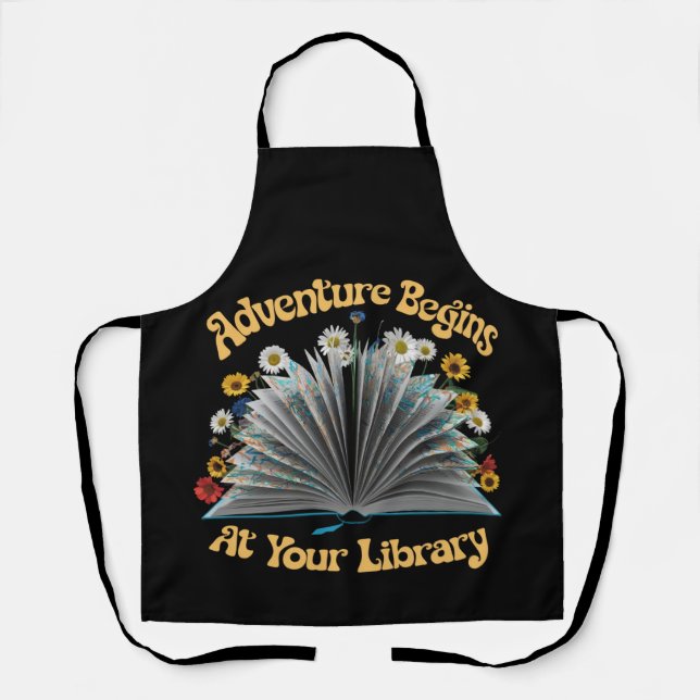 Tablier L'aventure commence à votre bibliothèque de lectur (Recto)