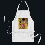 Tablier Le baiser de Gustav Klimt, Art Nouveau Vintage<br><div class="desc">Le tableau ultime de l'amour, un beau design pour célébrer la Saint Valentin avec! The Kiss (détail) (1907-1908) de Gustav Klimt est un symbole de l'époque victorienne vintage de l'amour d'art et de la peinture romantique mettant en scène un couple romantique dans différentes nuances d'or, motifs et symboles, partageant un...</div>