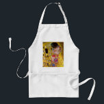 Tablier Le baiser de Gustav Klimt, Art Nouveau Vintage<br><div class="desc">Le tableau ultime de l'amour, un beau design pour célébrer la Saint Valentin avec! The Kiss (détail) (1907-1908) de Gustav Klimt est un symbole de l'époque victorienne vintage de l'amour d'art et de la peinture romantique mettant en scène un couple romantique dans différentes nuances d'or, motifs et symboles, partageant un...</div>