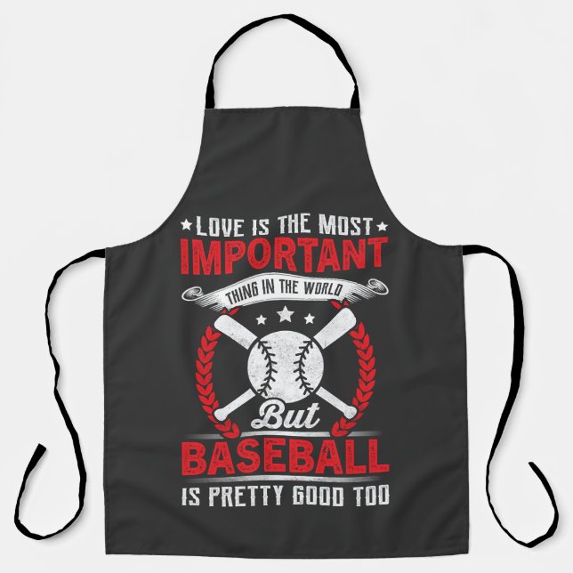 Tablier Le baseball est plutôt bien (Recto)