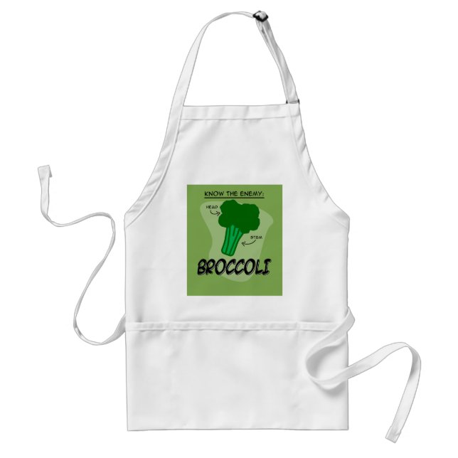 Tablier Le brocoli est l'ennemi ! (Devant)