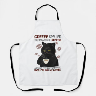 Tablier Le Café Écrit À L'Arrière Est Eeffoc Sait Juste Qu