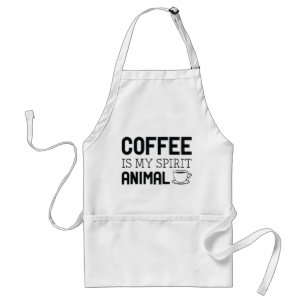 Tablier Le café est mon esprit animal
