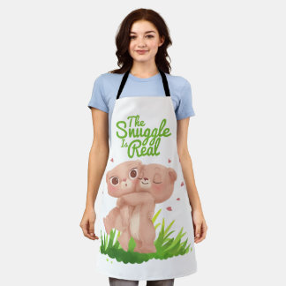 Tablier Le casse-croûte est de vrais mignons câlins d'ours