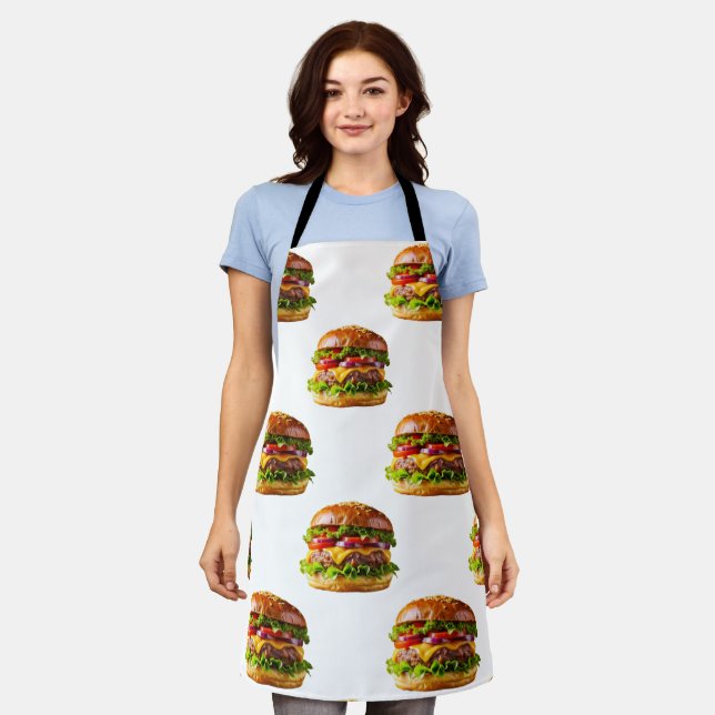 Tablier Le cheeseburger appétissant de SlipperyJoe au baco (Porté)