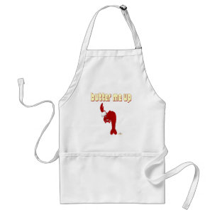 Tablier Le chef de homard rouge me Beurre vers le haut