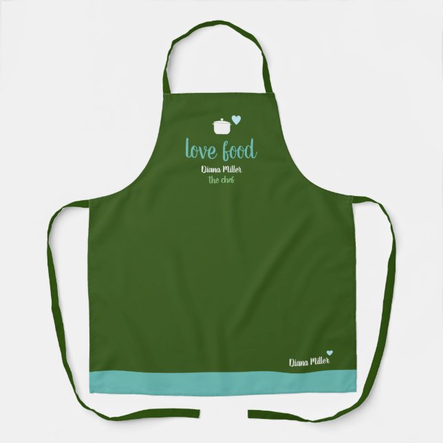 Tablier le chef de la gastronomie green-apron (Recto)