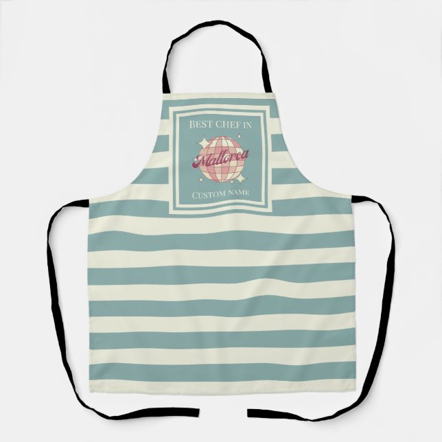 Tablier Le chef de Mallorca Espagne cuisine Apron (Recto)