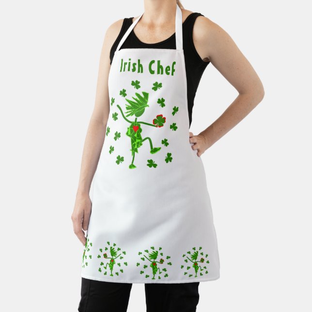 Tablier Le Chef Irlandais Apron Personnalise Les Mots (Insitu)
