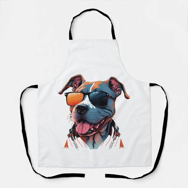 Tablier Le chien le plus cool du monde (Recto)