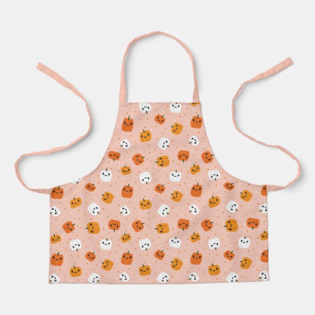 Tablier Le Citrouille Cute Kawaii fait face au Motif (Recto)