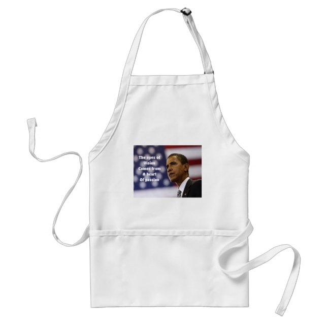 Tablier Le coeur de passion de Barack Obama (Devant)