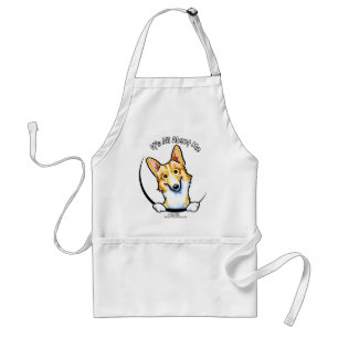 Tablier Le Corgi Blanc De Faon C'Est Tout À Mon Sujet