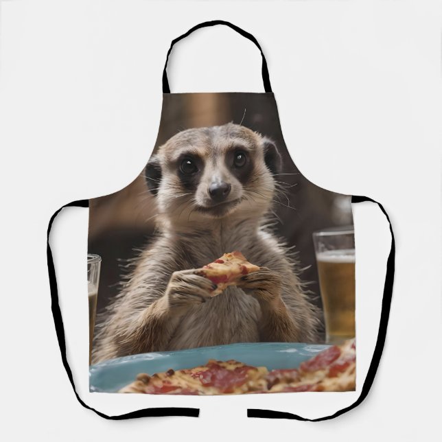 Tablier Le Déjeuner De Meerkat Sneaky, (Recto)
