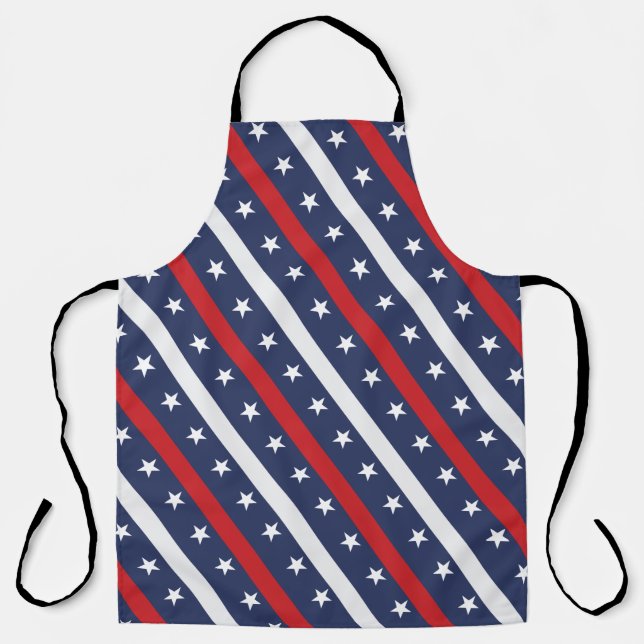 Tablier Le drapeau américain le plus patriotique | 4 Juill (Recto)