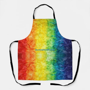 Tablier Le drapeau tie-dyé de SlipperyJoe arc-en-ciel pres