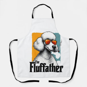 Tablier Le Fluffather Caniche Vintage Drôle de Chien Mafia