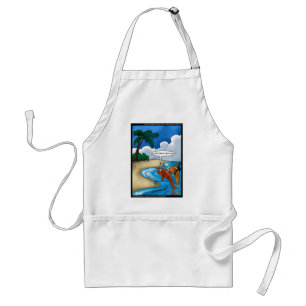 Tablier Le Golfing Fish Funny Tees Cartes & Autres Cadeaux