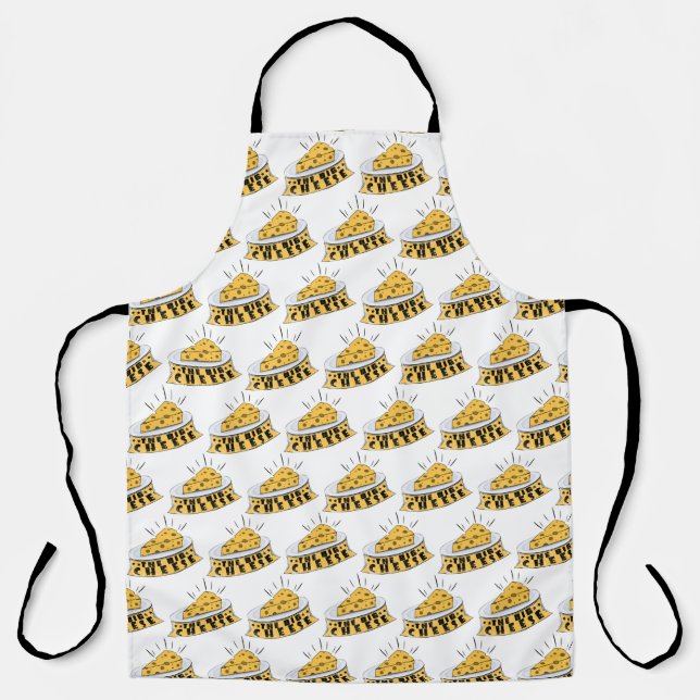 Tablier Le grand fromage motif jaune (Recto)
