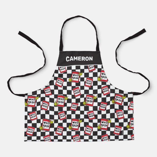 Tablier Le Grinch | Qui Motif de hachage (Recto)