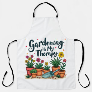 Tablier Le jardinage est mon jardinier thérapeutique Plant