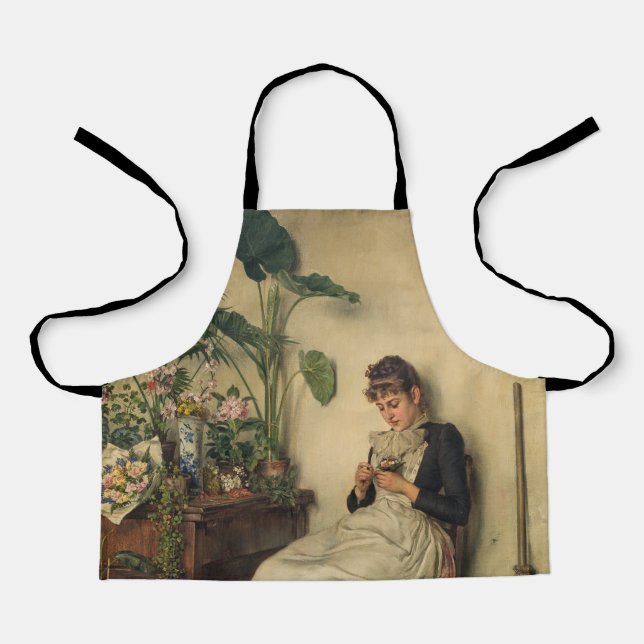 Tablier Le jeune fleuriste (par Carl Zewy) (Recto)