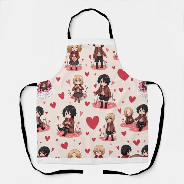 TABLIER LE JOUR DE VALENTINE ANME APRON (Recto)
