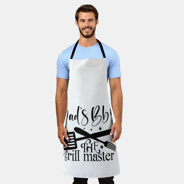 Tablier Le maître du grill (Porté)