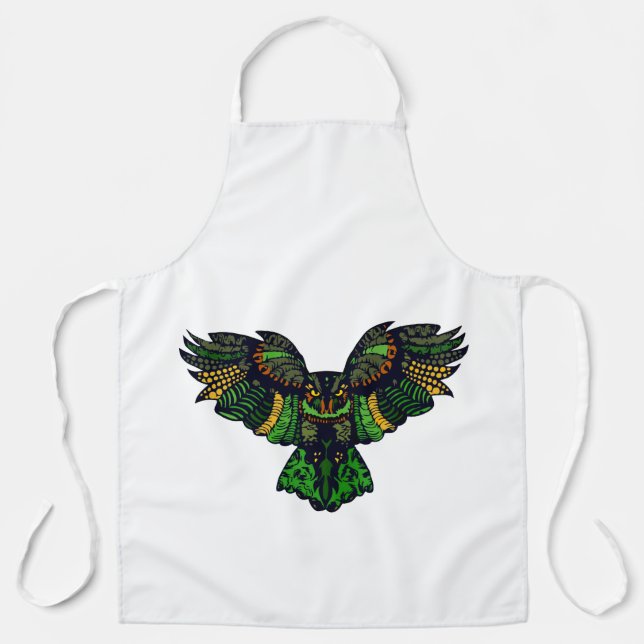 Tablier Le majestic Emerald Owl (Recto)