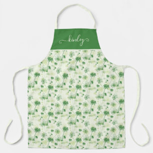 Tablier Le Motif Green Palm Tree