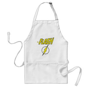Tablier Le nom Flash et le logo de l'éclair