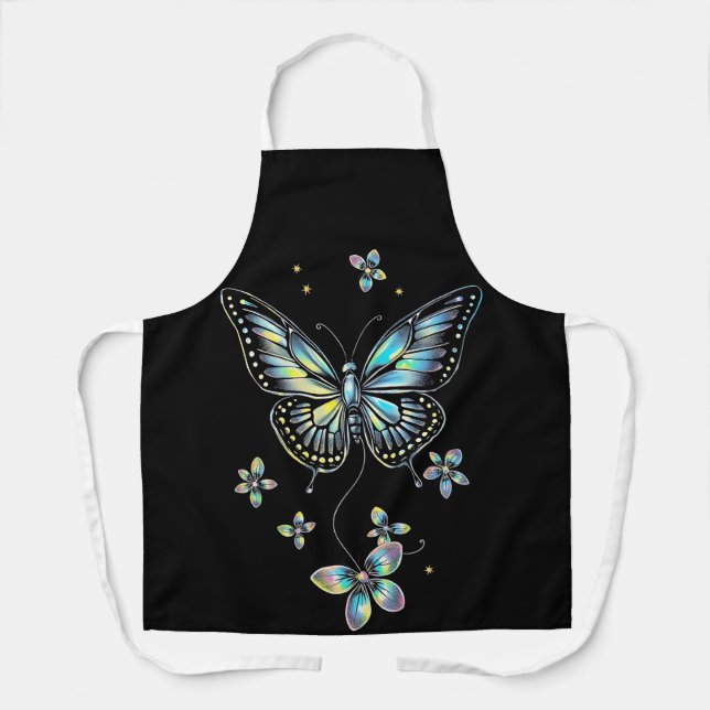 Tablier Le papillon gracieux : un symbole de la transforma (Recto)