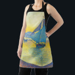 Tablier Le port au coucher du soleil, Signac<br><div class="desc">Paul Victor Jules Signac (11 novembre 1863 - 15 août 1935) est un peintre néo-impressionniste français qui,  en collaboration avec Georges Seurat,  contribue à développer le style politliste. Citation : Wikipedia</div>