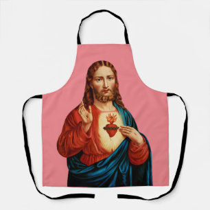Tablier Le Portrait d'Art Fin du Sacré-Cœur de Jésus