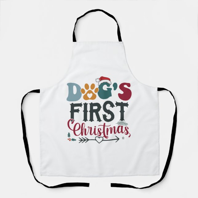 Tablier Le premier Noël du chien (Recto)