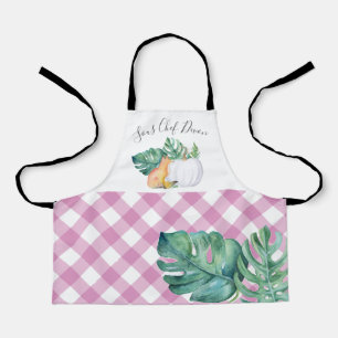 Tablier Le renard tropical d'automne et le Citrouille blan