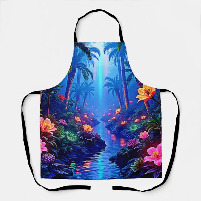 Tablier Le rêve enchanté de la forêt de la rivière Vibrant (Recto)