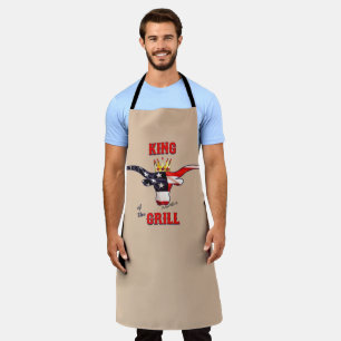 Tablier Le Roi Du Gril, Longhorn Steer Apron
