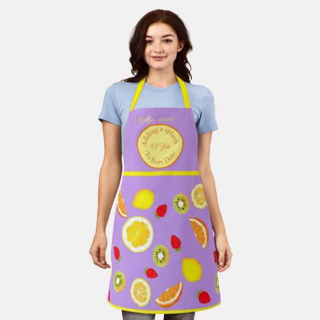 Tablier Le secret : Zesty Summer Fruits Apron (Porté)