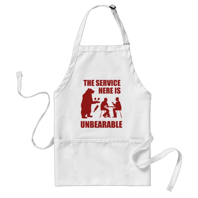Tablier Le Service Ici Est Insupportable (Devant)