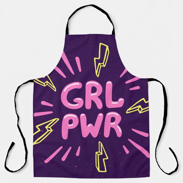 Tablier Le slogan du mouvement de puissance des filles san (Recto)