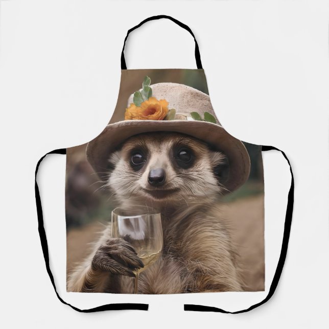 Tablier Le Vin De Granny Meerkat, (Recto)