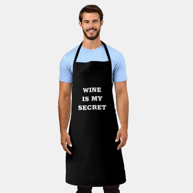 Tablier Le vin est mon secret (Porté)