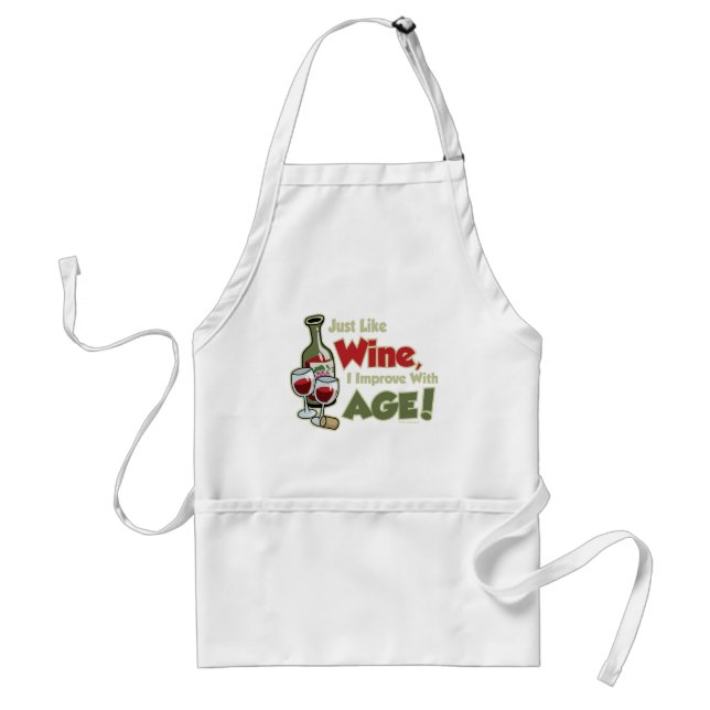 Tablier Le vin s'améliorent avec l'âge (Devant)