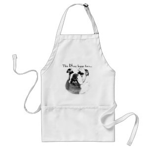 Tablier Le visage joyeux de Bulldog