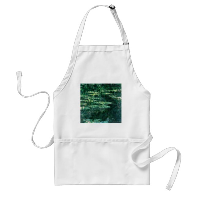 Tablier L'EAU MENSONNE EN ÉTANG VERT par Claude Monet (Devant)
