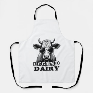 Tablier Légendaire Laiterie Drôle Agriculteur Vache Agricu