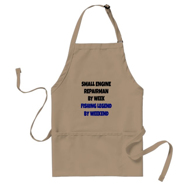 Tablier Légende de pêche réparateur de petits moteurs (Devant)